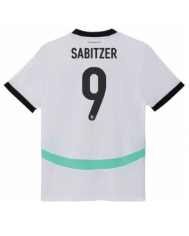 Austria Marcel Sabitzer #9 Maglia Gara Trasferta Repliche Europei 2024 Donna Austria Marcel Sabitzer #9 Maglia Gara Trasferta Repliche Europei 2024 Donna